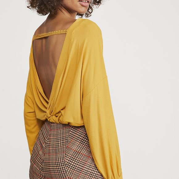 Free People Tops - Free People Shimmy Shake Untamed Gold NWT Top